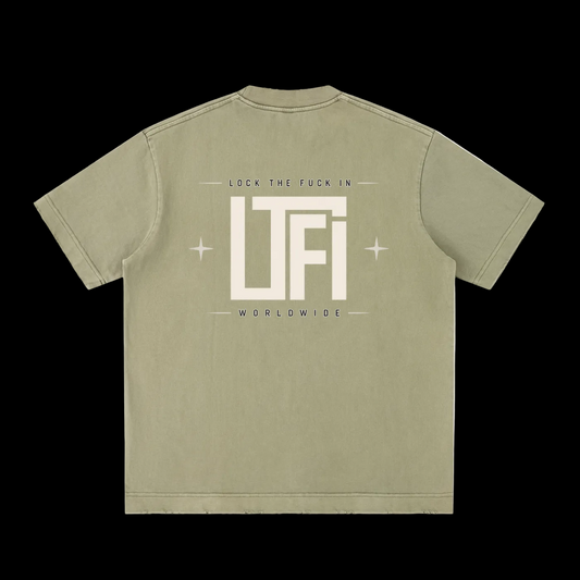 Heavyweight Vintage Washed Frayed T-Shirt