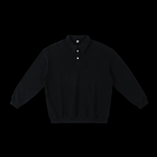 Basic Heavyweight Polo-Collar Sweatshirt