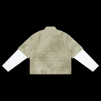 Vintage Wash Plaid Short Sleeve Shirt