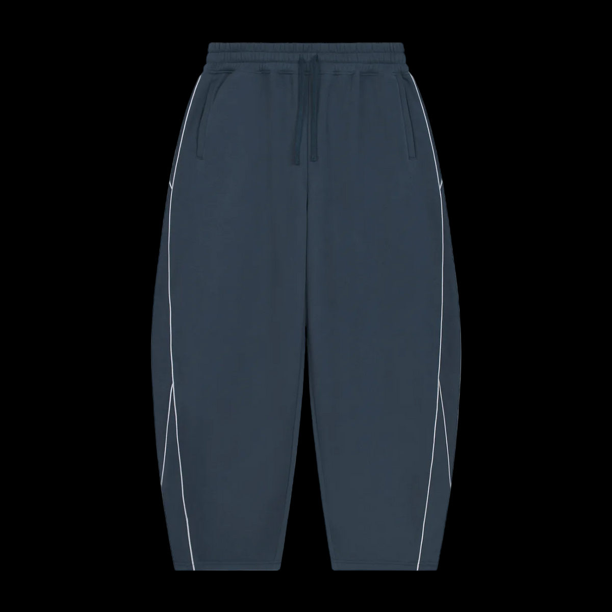 Piping Fleece Barrel Leg Sweatpants