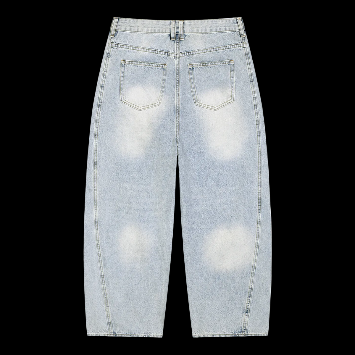 Men's Vintage Wash Sunfade Barrel Leg Jeans