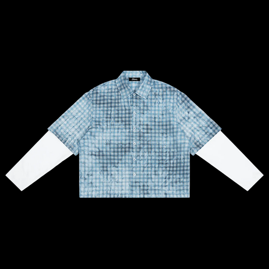 Vintage Wash Plaid Short Sleeve Shirt