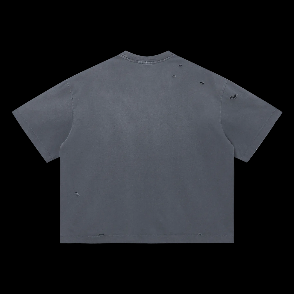 Basic Vintage Washed Distressed Boxy Oversized T-Shirt