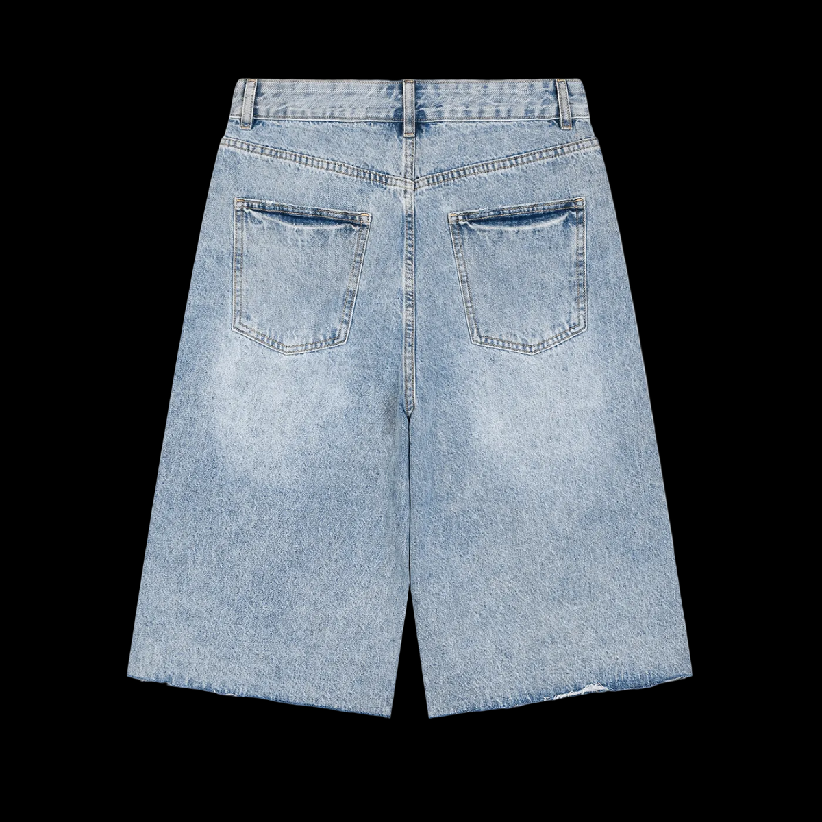 Men’s Vintage Wide Leg Denim Shorts