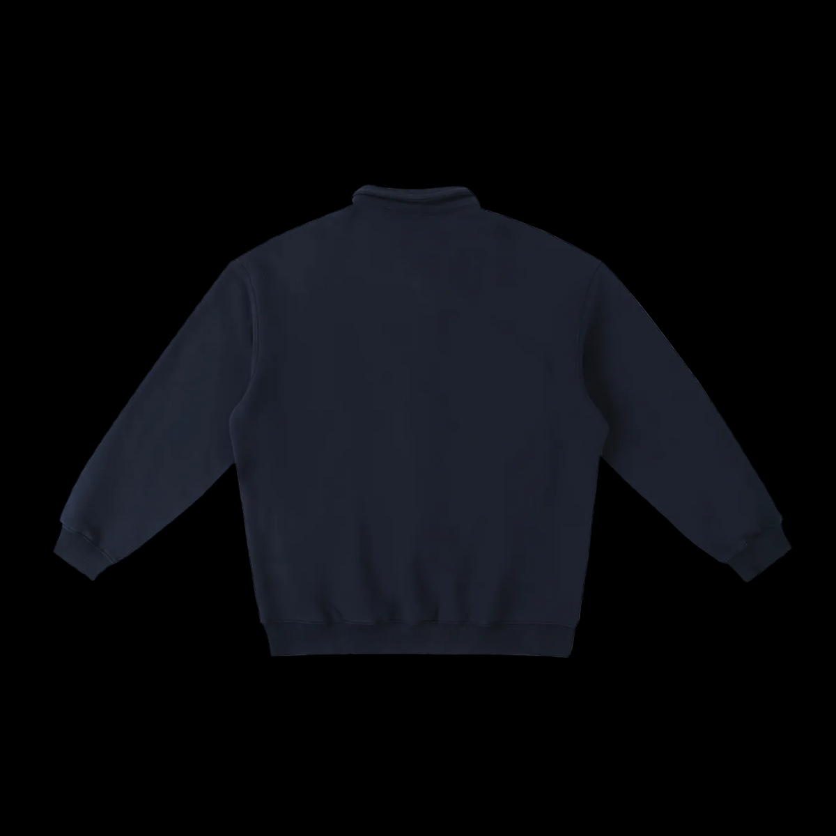 Basic Heavyweight Polo-Collar Sweatshirt