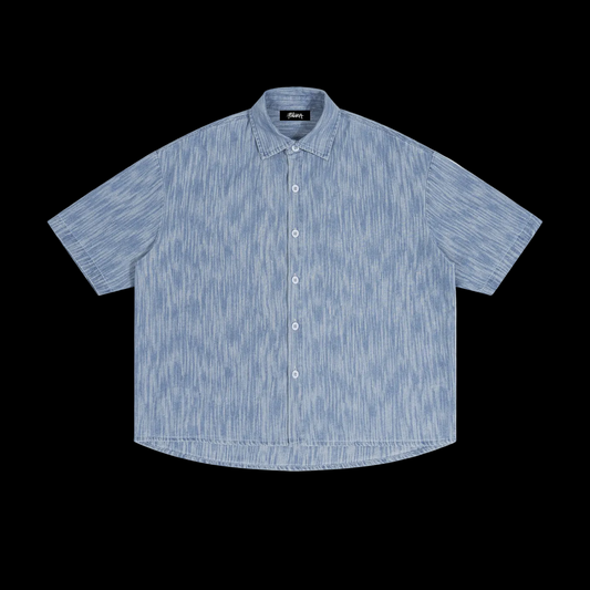 Boxy Vintage Wash Denim Shirt