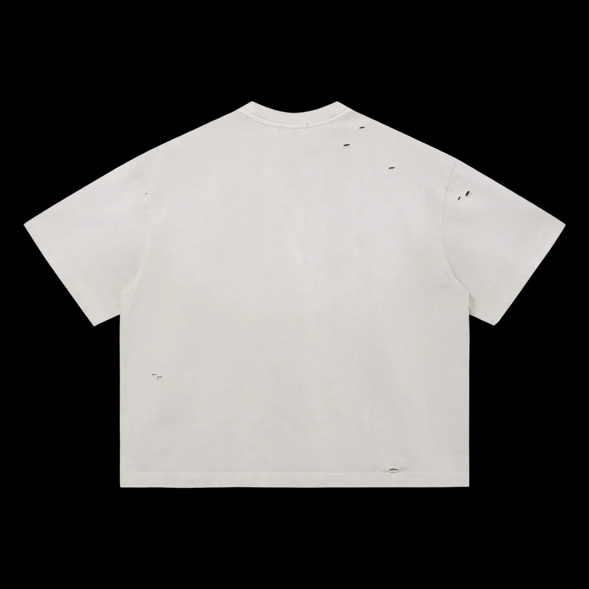 Basic Vintage Washed Distressed Boxy Oversized T-Shirt