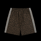 Unisex Heavyweight Leopard Drawstring Shorts