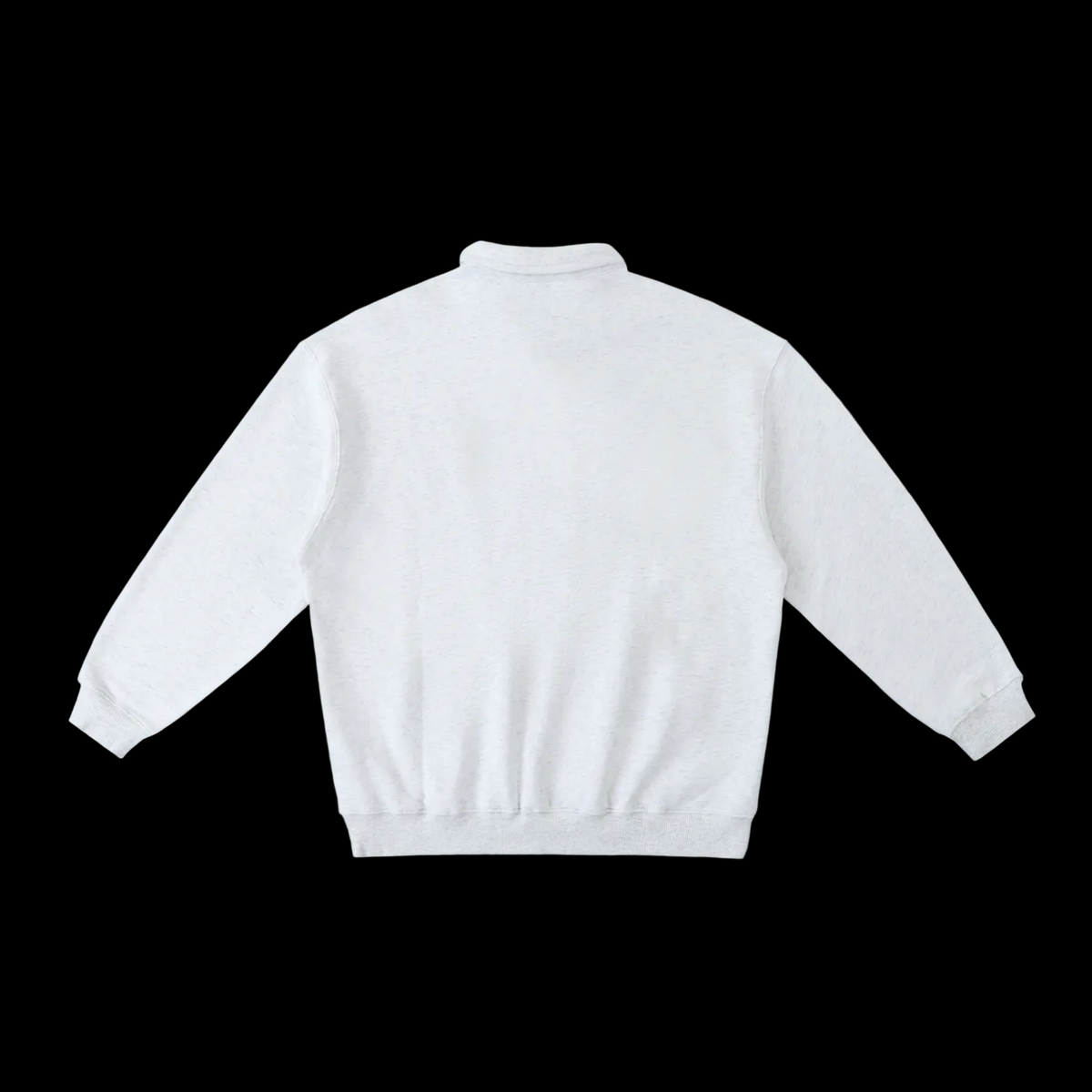 Basic Heavyweight Polo-Collar Sweatshirt