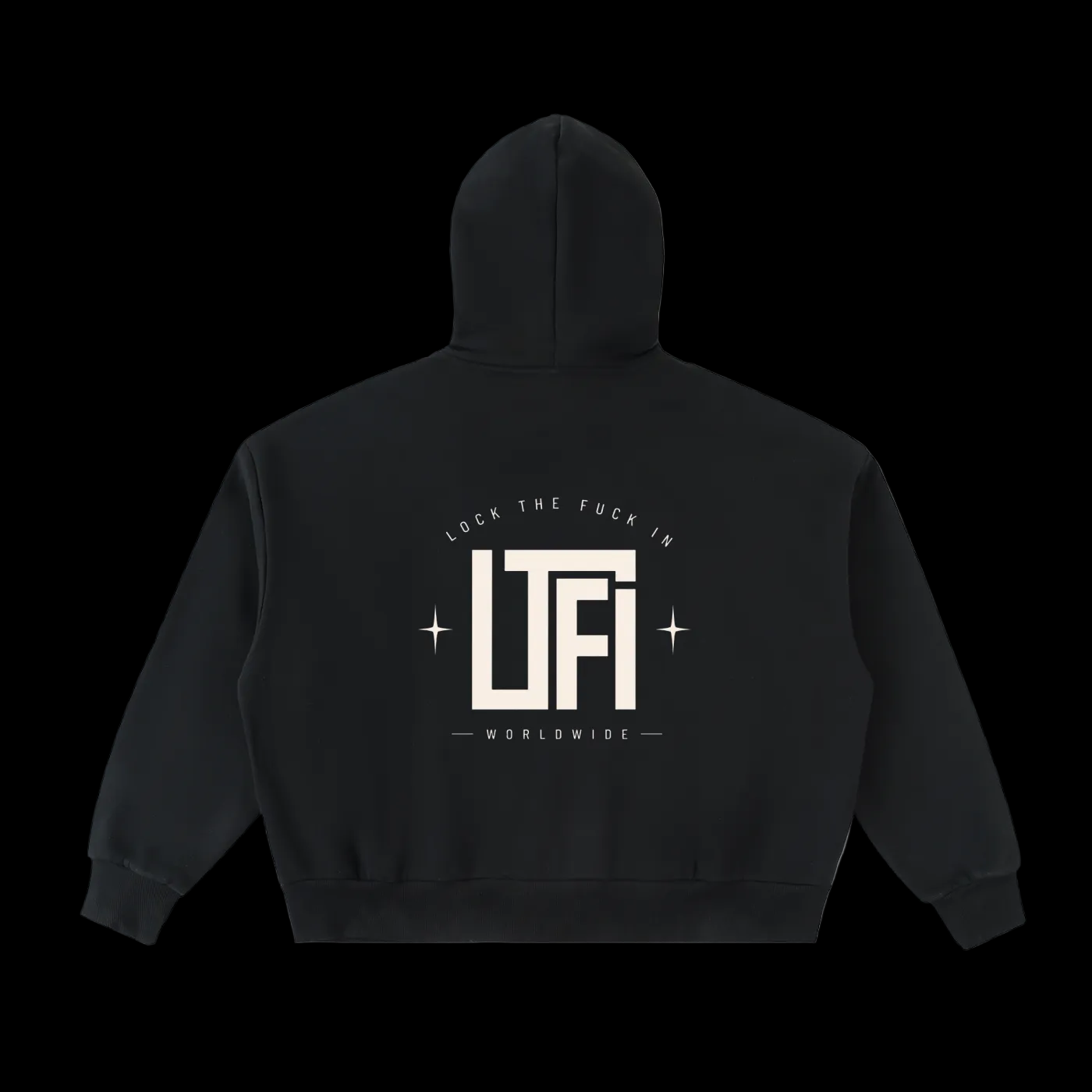 Fleeced Full-Zip Boxy Hoodie