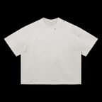 Basic Vintage Washed Distressed Boxy Oversized T-Shirt