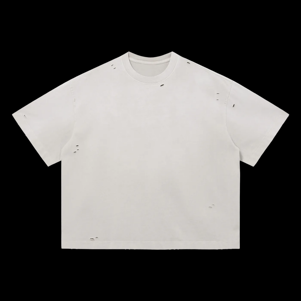 Basic Vintage Washed Distressed Boxy Oversized T-Shirt