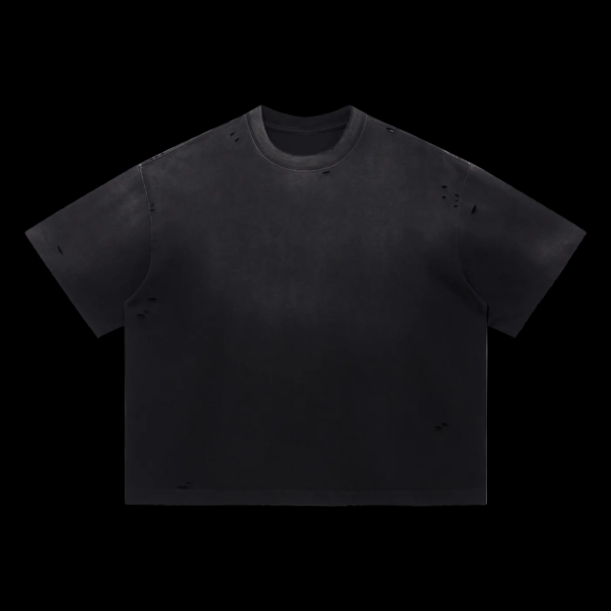 Basic Vintage Washed Distressed Boxy Oversized T-Shirt