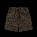 Unisex Heavyweight Leopard Drawstring Shorts