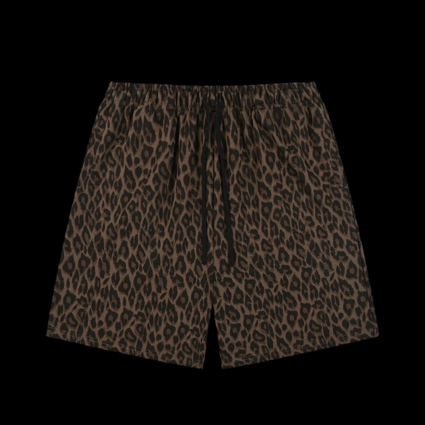 Unisex Heavyweight Leopard Drawstring Shorts