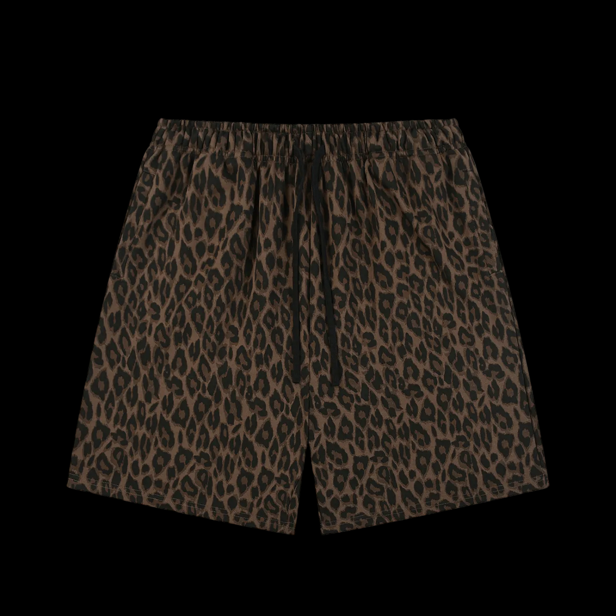 Unisex Heavyweight Leopard Drawstring Shorts