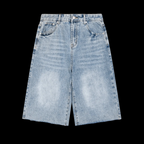 Men’s Vintage Wide Leg Denim Shorts