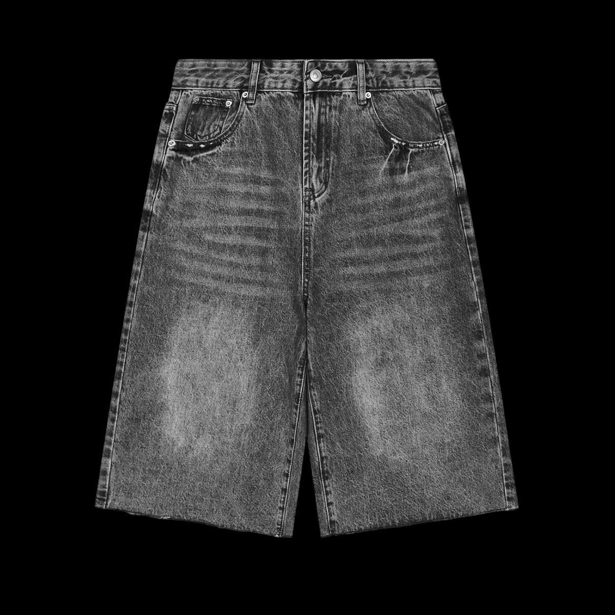 Men’s Vintage Wide Leg Denim Shorts