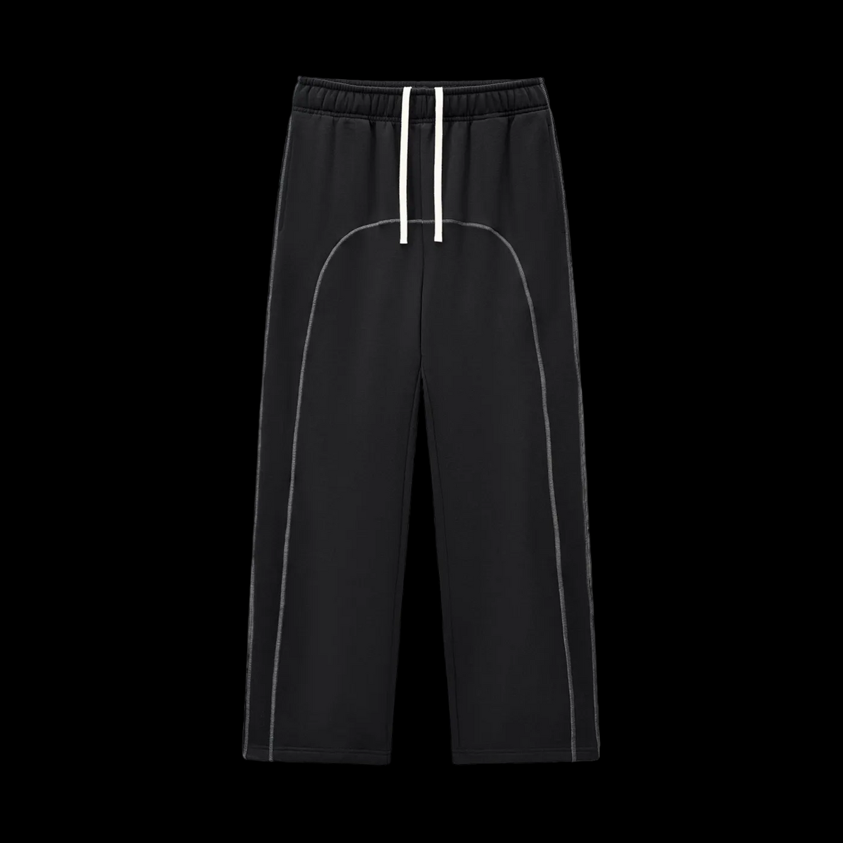 Contrast-Stitched Fleece Sweatpants