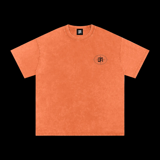 Snow Washed Oversized Cotton T-Shirt