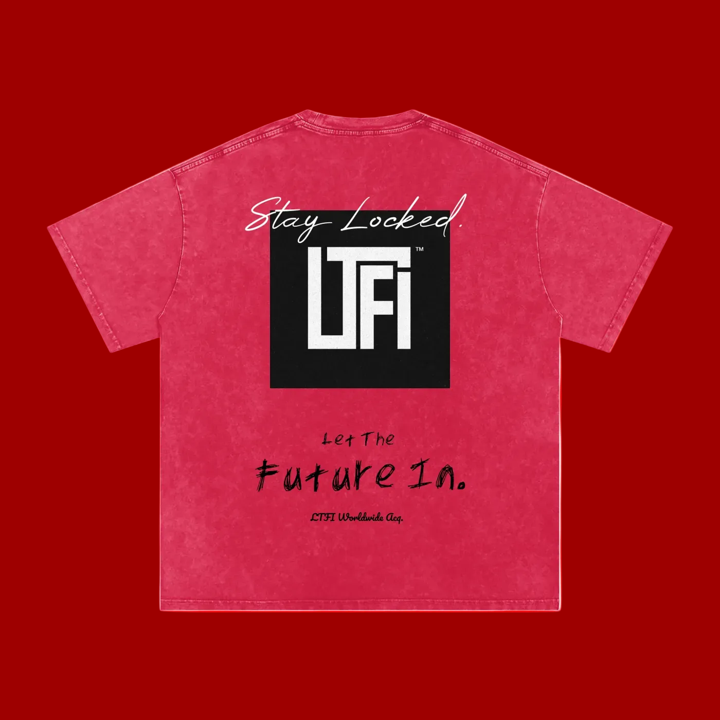 Red,Box,Tee,Shirt