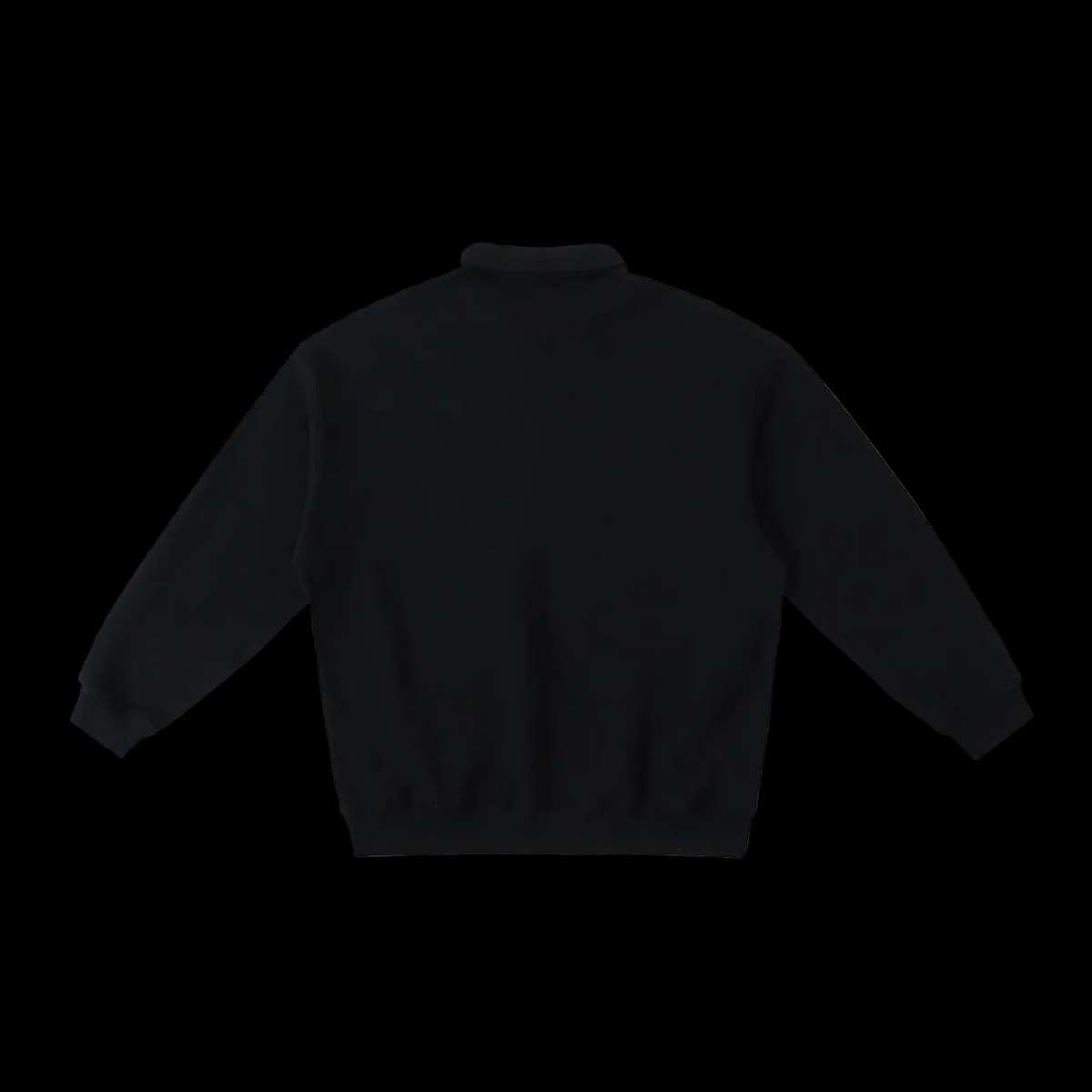 Basic Heavyweight Polo-Collar Sweatshirt