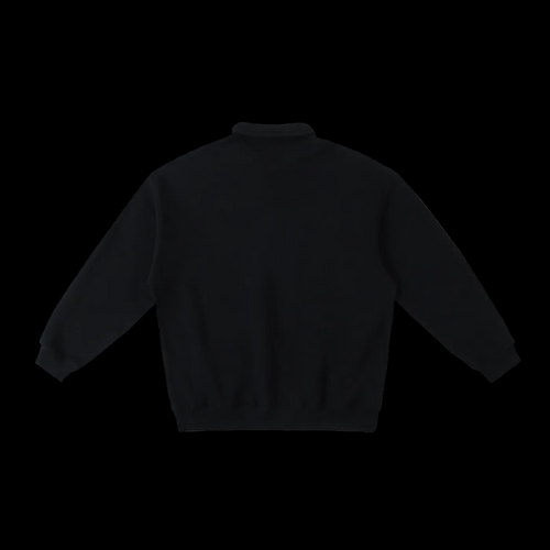Basic Heavyweight Polo-Collar Sweatshirt