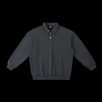 Basic Heavyweight Polo-Collar Sweatshirt